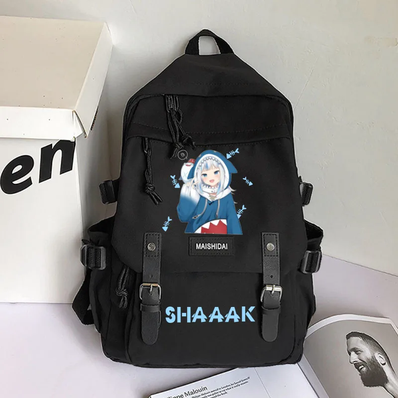 

Anime Gawr Gura Hololive Vtuber Cartoon High Capacity Backpack Schoolbag Laptop Bag Shoulders Bag Fashion Knapsack
