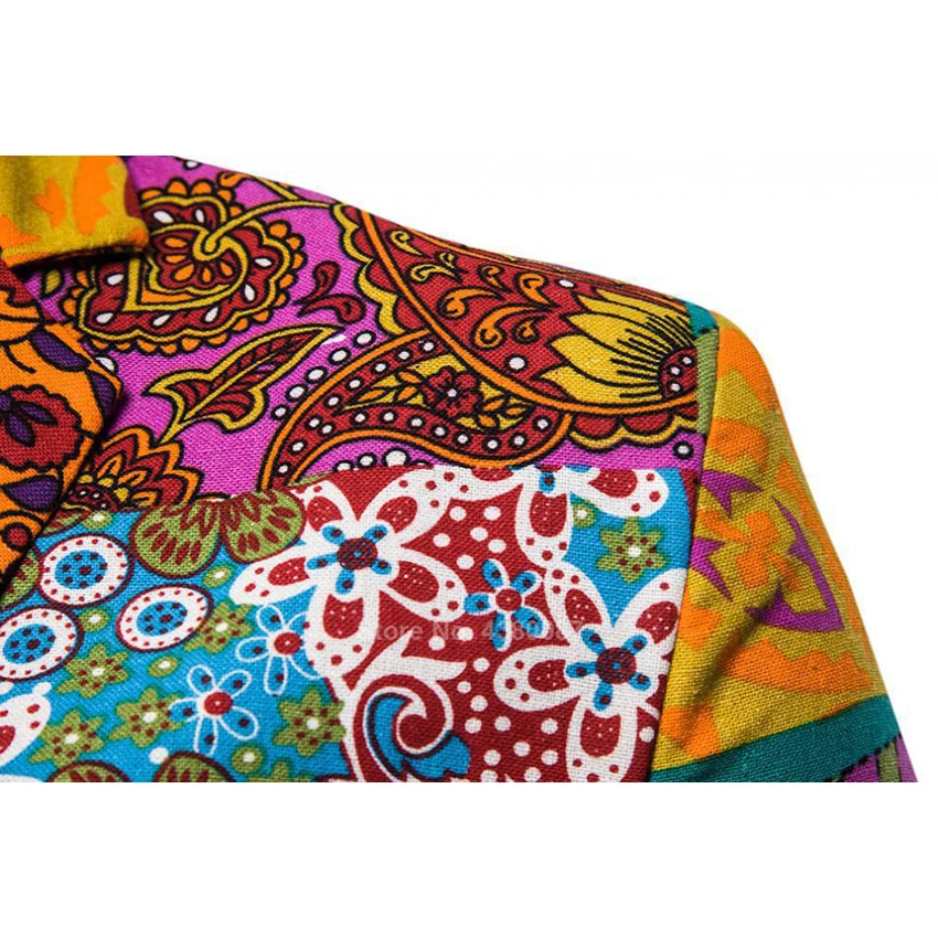 2021 News Men African Clothes Jacket Autumn Full Sleeve Casual Suit Dashiki Print Fashion Folk-custom Business Vest | Тематическая