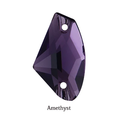 Amethyst Высокое качество блестящий цвет пришить Кристальные Стразы для аппликации камни плоская задняя часть для одежды/дизайн ювелирных изделий DIY/аппликация "цветы" - Цвет: Amethyst