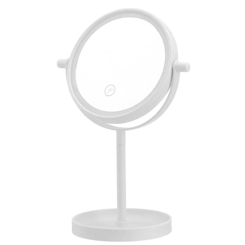 

Вращающееся светодиодный 360 градусов Светодиодное зеркало для макияжа настольное косметическое съемное переносное складное зеркало для м...