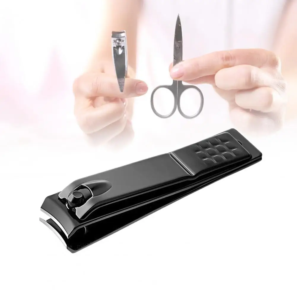 

HOT SALESï¼ï¼Nail Clipper Black Stainless Steel 3 style Sharp Curved Stainless Steel Scissors Nail Tool
