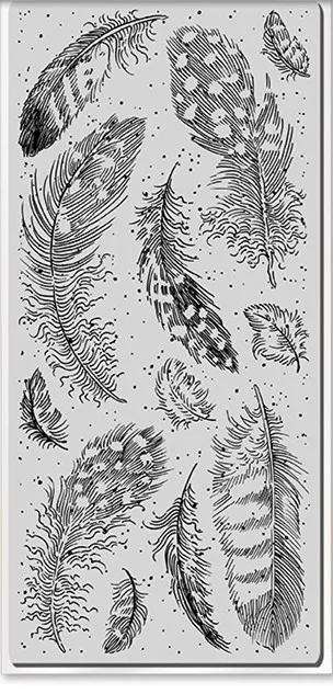 

Прозрачный силиконовый штамп с перьями для фона/печать для скрапбукинга своими руками/декоративный прозрачный штамп для фотоальбома 452