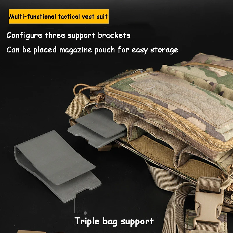 

Tactical Chest Rig Modular Lightweight Tactical Vest Army Combat Airsoft Paintball Vests Hunting Molle Front Pouch Vest