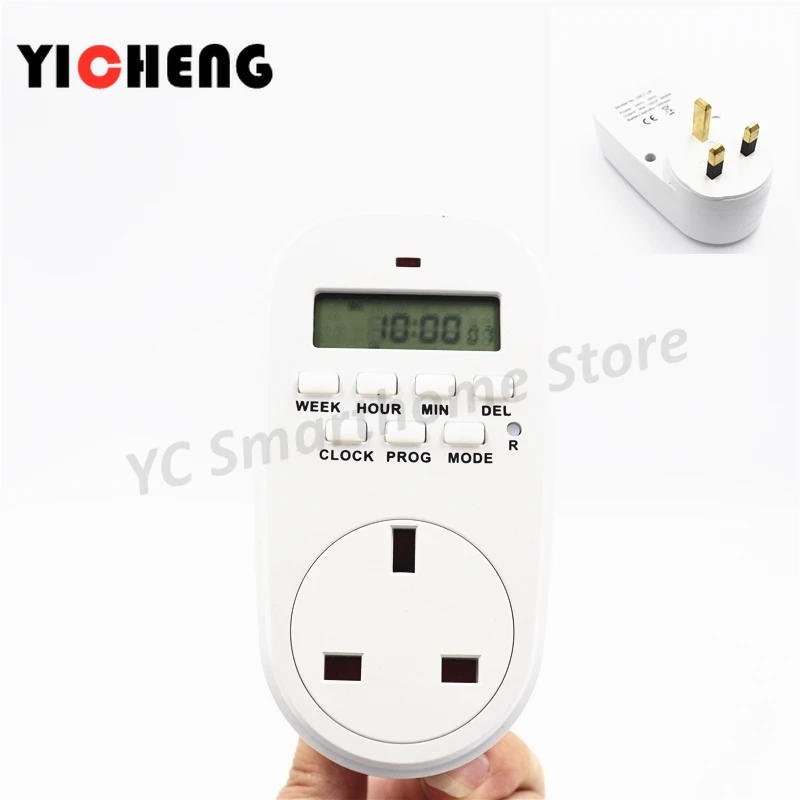Цифровой Интеллектуальный таймер Weekiy ЕС США Великобритания FR BR электронный |