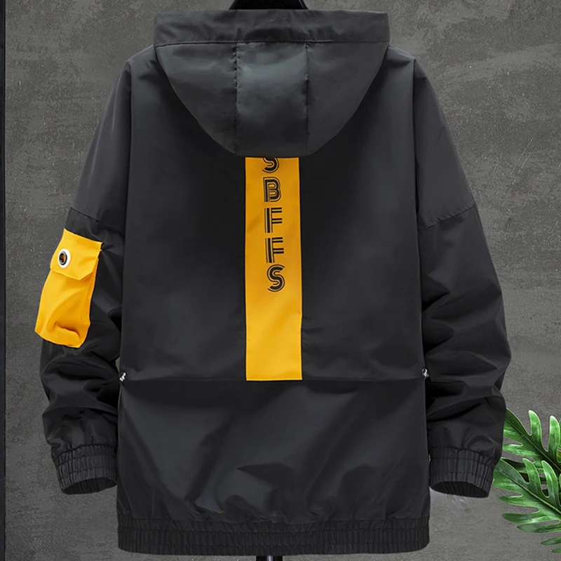 Куртка мужская уличная в стиле хип-хоп Бомбер пиджак-карго с множеством карманов