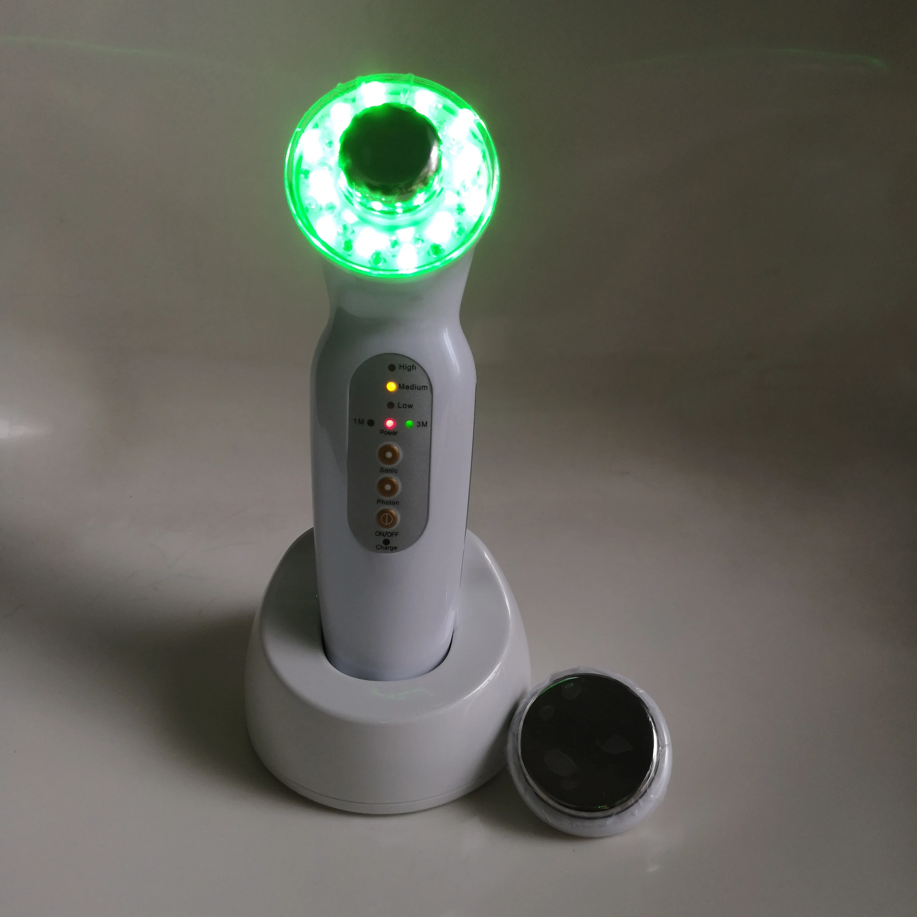 Beste 1Mhz 3Mhz Ultrasone Facial Massager Photon Led Light Body Ultrasound Gezicht Slanke Huidverzorging Verwijderen Cellulitis Schoonheid Gewicht Verlies