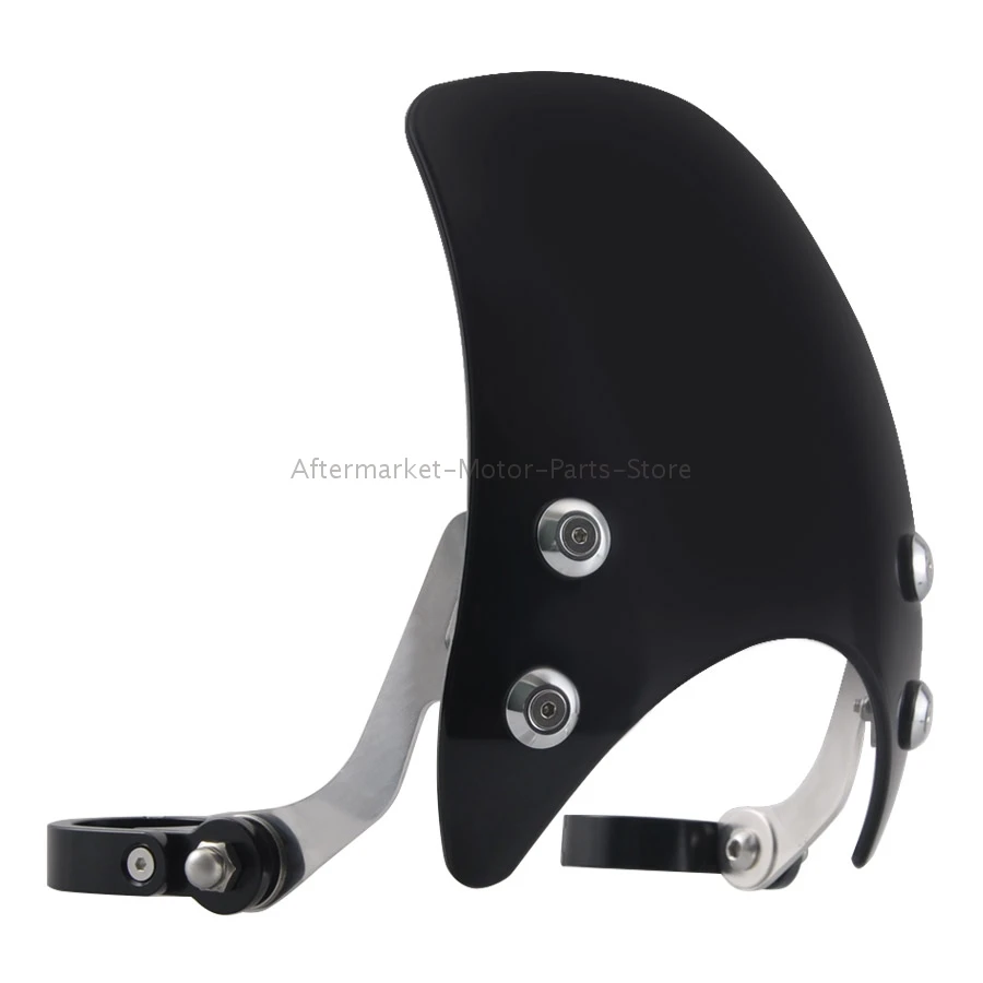 Ветрозащитный экран для мотоцикла черный компактный спортивный ветрозащитный