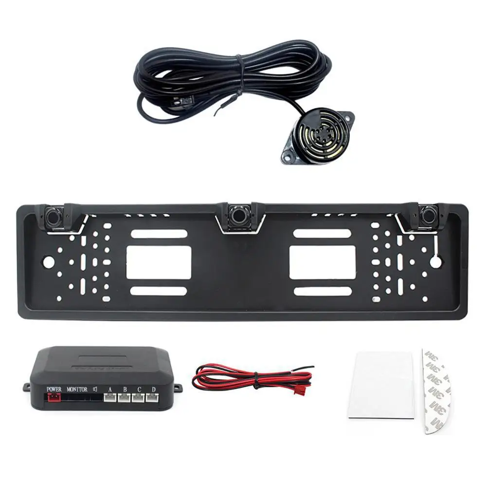 Universal Car License Plate Frames With Radar Detector Sensor Kit Goods For Eu Europe Numbers BMW Ford Focus Peugeot | Автомобили и