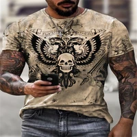 classic hip hop mens t shirts summer casual short sleeved fashion 3d vision round neck tops trendy streetwear male t shirt