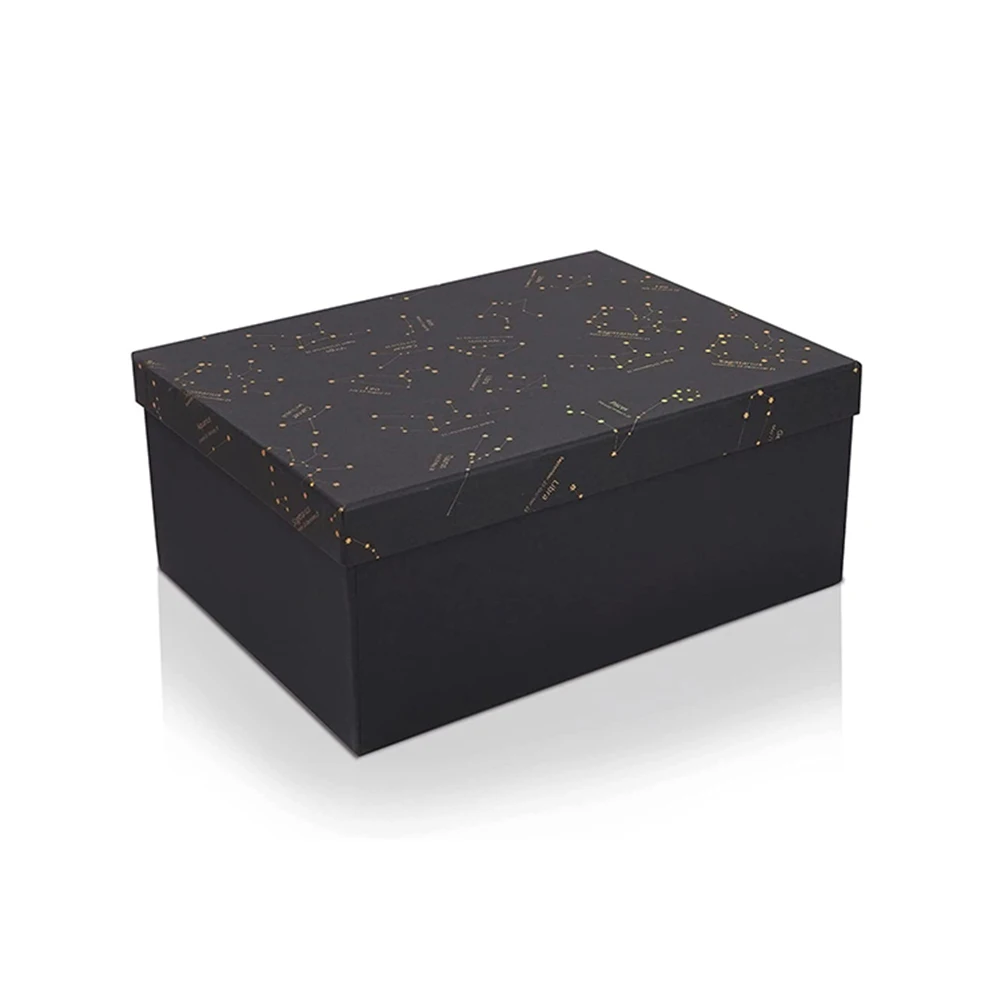 

Wholesale 500pcs Personalized Logo Luxury Boxes For Packaging Black Cardboard Box With Lid Gift for Books Dress Hair Bundle