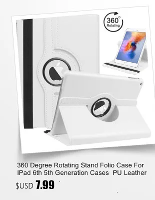 Вращающийся на 360 градусов чехол-подставка для IPad 9,7 IPad Air 1/2 чехол из искусственной кожи чехол-книжка для IPad 6/5 поколения