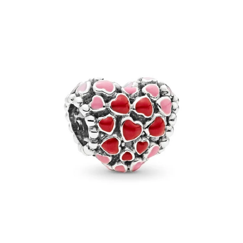 

CODEDOG Hollow Love Heart Beads Charms Fit 3mm Bracelet 100% Real Sterling Silver Pendant 2020 Hot Fashion Jewelry CMS224