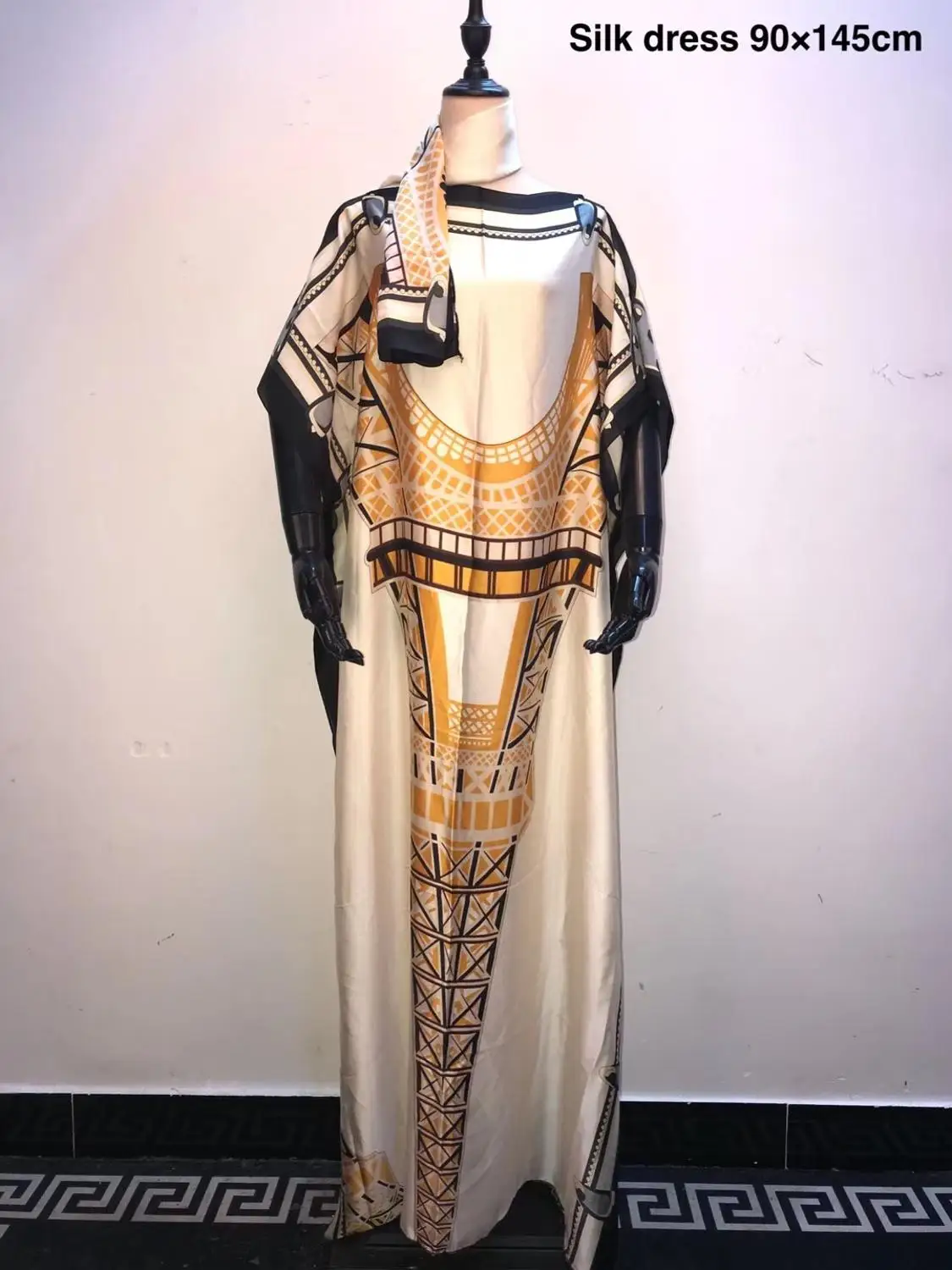 Новинка 2020 г. модные длинные платья из итальянского шелка Дашики с красивым