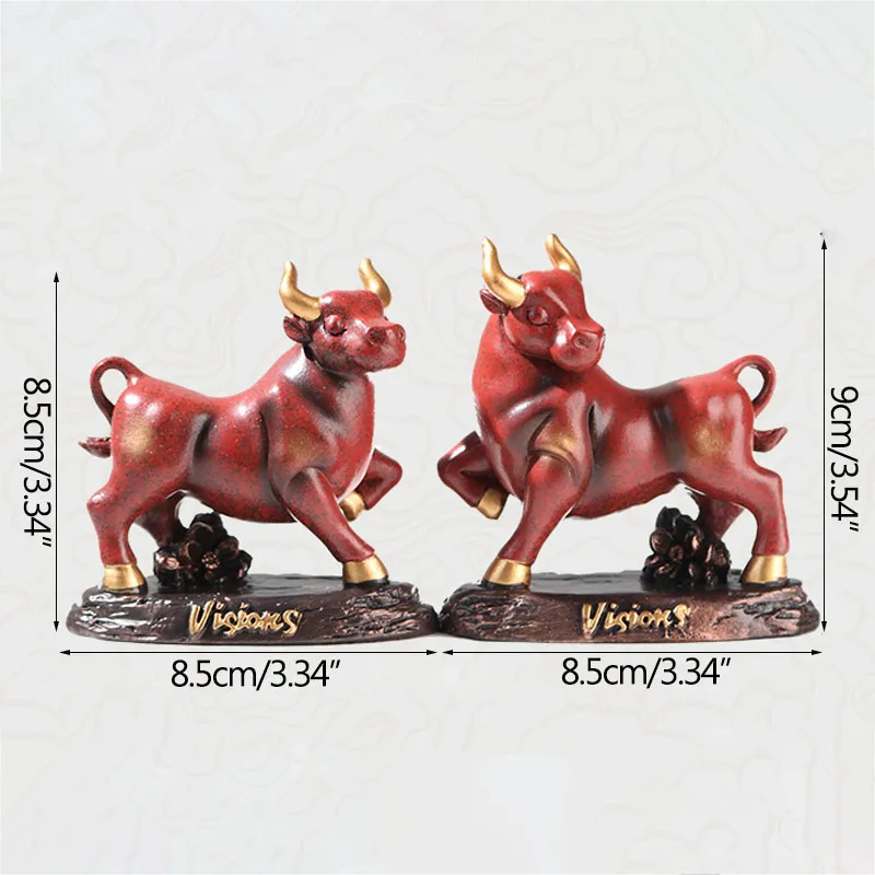 

Creative Resin Cow Decoration Opening Gifts Home Living Room Office Shop Decoration Crafts Home Ornaments Wedding Gift
