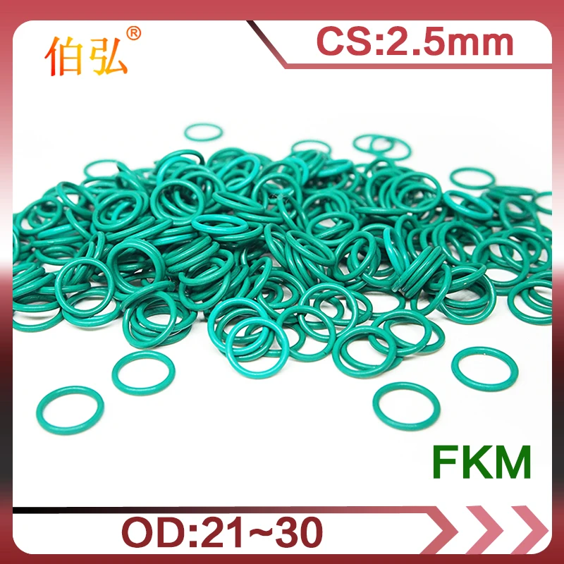 

Fluororubber O-Ring 5PCS/lot FKM Sealing CS 2.5mm OD21/22/23/24/25/26/27/28/29/30mm O-Ring Seal Gasket Ring