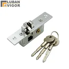 Невидимыйврезной замок, невидимый замок с крючком для раздвижной двери, корпус замка из сплава, для стеклянной двери в рамке, прочный, долговечный, дверная фурнитура