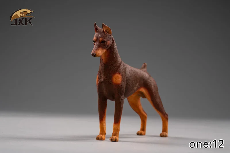 Сбор запасов 1/12 масштаб экшн фигура аксессуар Jxk022 Dobermann животное черный/коричневый кожа модель для фанатов подарки