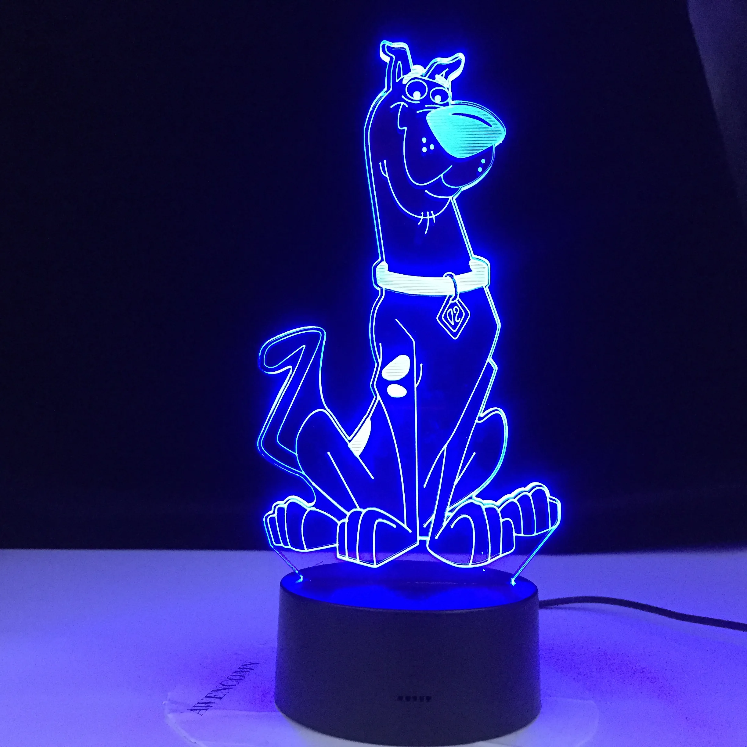 Scooby Doo фигурка Милая мультяшная Собака Детский ночсветильник красочный