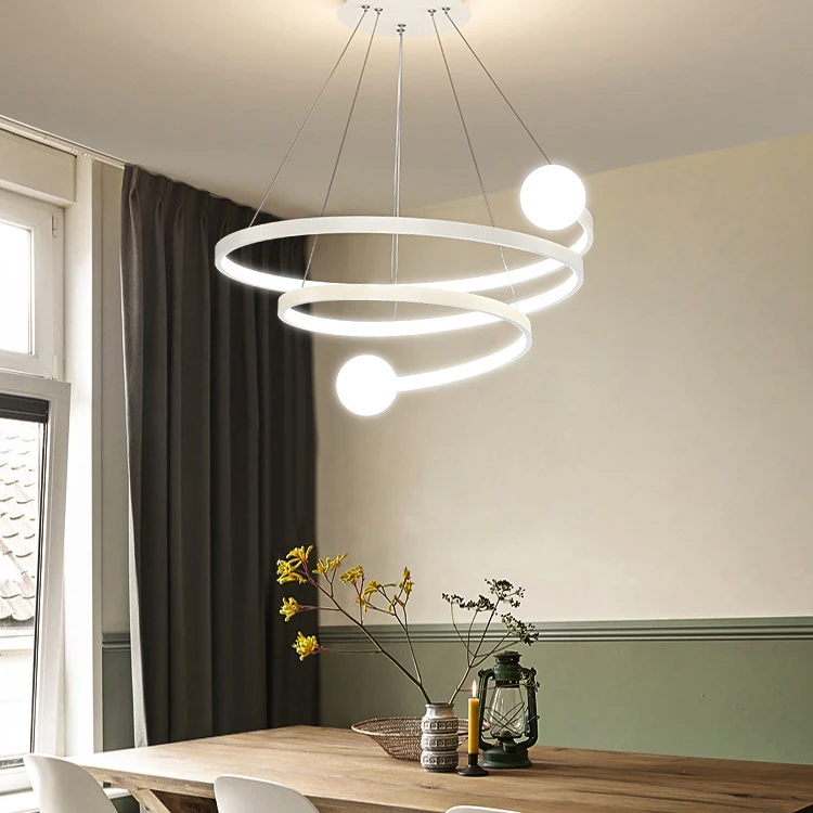 売却 スパイラル形状のLEDシーリングライト,モダンなデザイン,屋内照明,装飾シーリングライト,リビングルーム,オフィス,ダイニングルームに最適,85cm