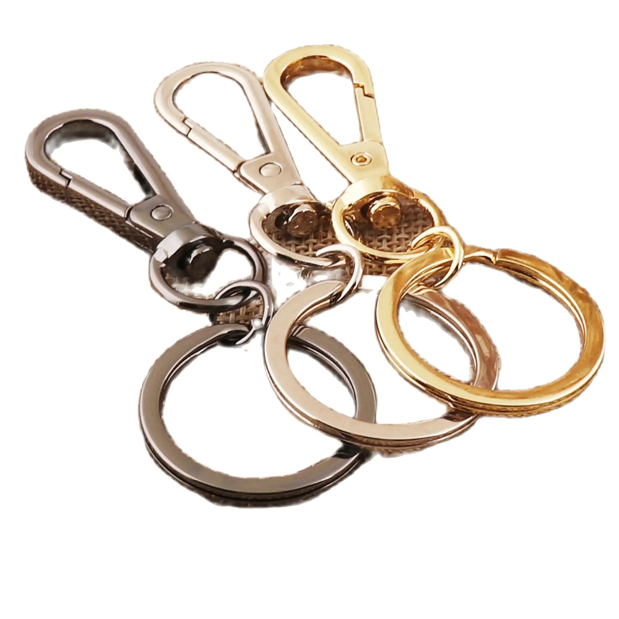 10 шт. Поворотный замок карабин застежки брелок Золотой/Серебряный/металлический