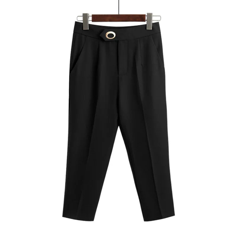 

pants women thin model professional summer cool ice silk chiffon haroun pants pants 2019 fashionable joker leisure suit