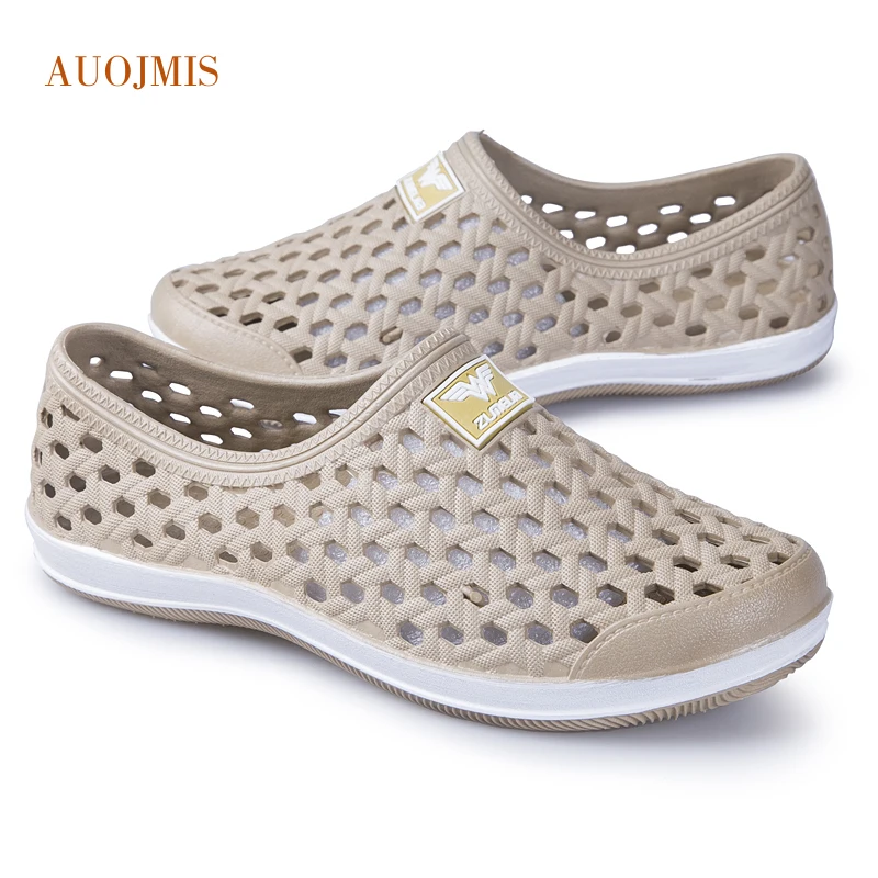 AUOJMIS 2019 new trend fashion casual hole shoes water hollow breathable beach | Обувь