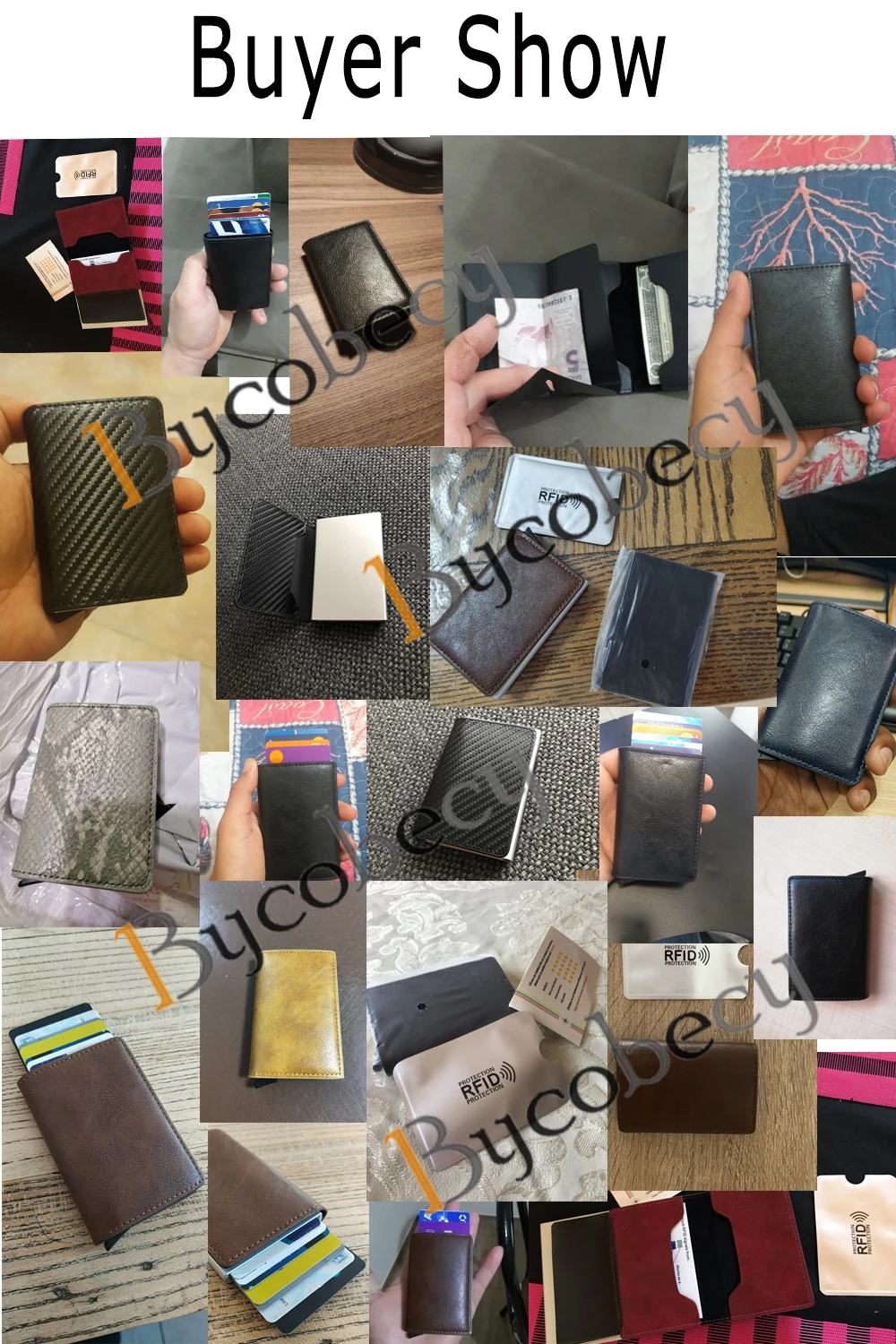 Bycobecy Rfid женские кошельки Держатель для карт сумка для денег мужской короткий кожаный кошелек маленький тонкий кожаный Смарт тонкие кошельки Кошелек Прямая поставка s