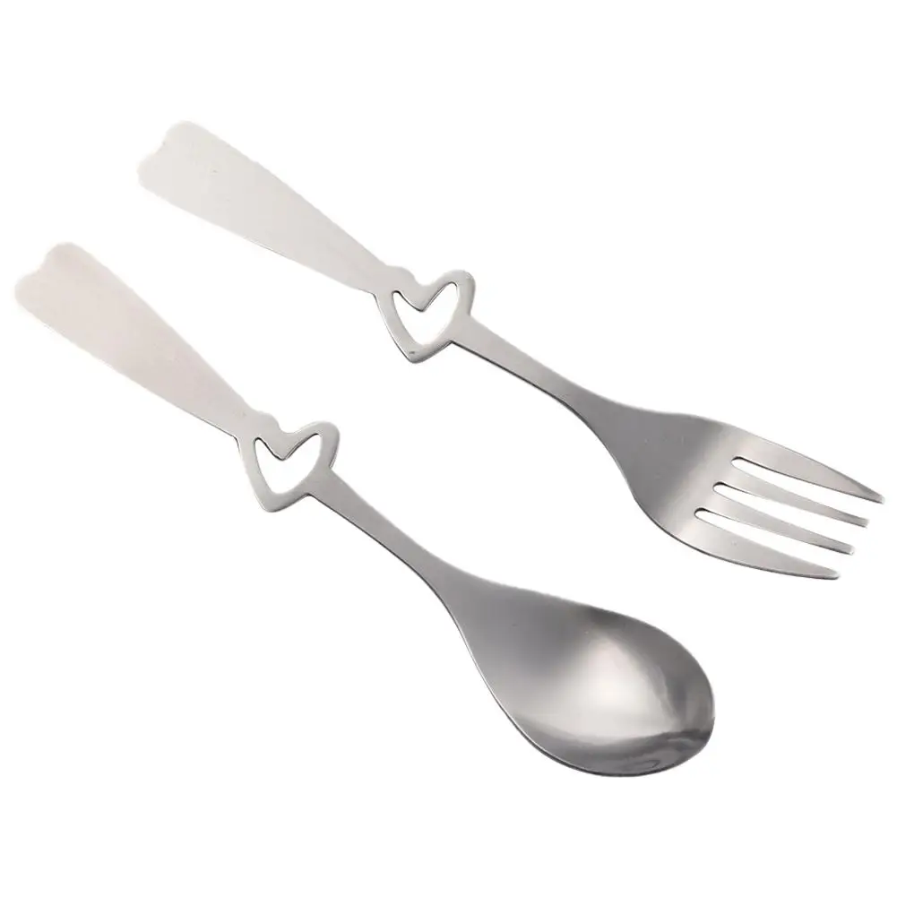 2 шт. столовый набор из вилок ложка в форме сердца d выдолбленной формы посуды