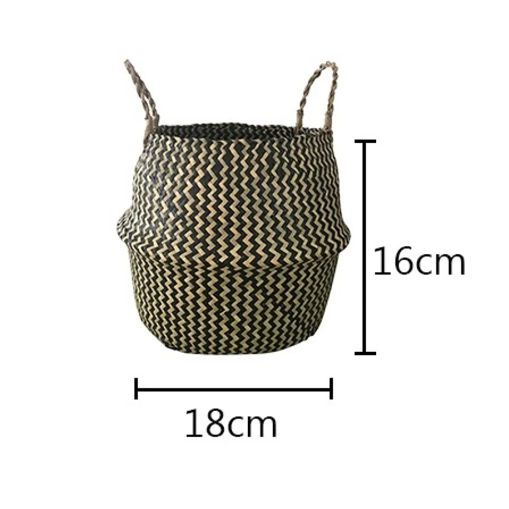 

Hanging Plant Flower Pot Woven Basket Wall Decor Courtyard Garden for Home Decoration storage 18*16 cm