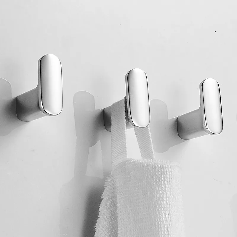 Золотистый односторонний крючок для кисти Твердый латунный пальто задней двери