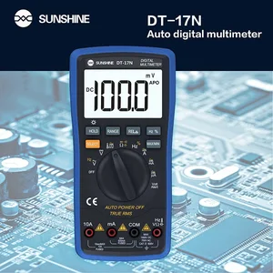 sunshine dt 17n auto range lcd display multimeter digital multimeter automatic digital instrument tester for phone repair tools free global shipping