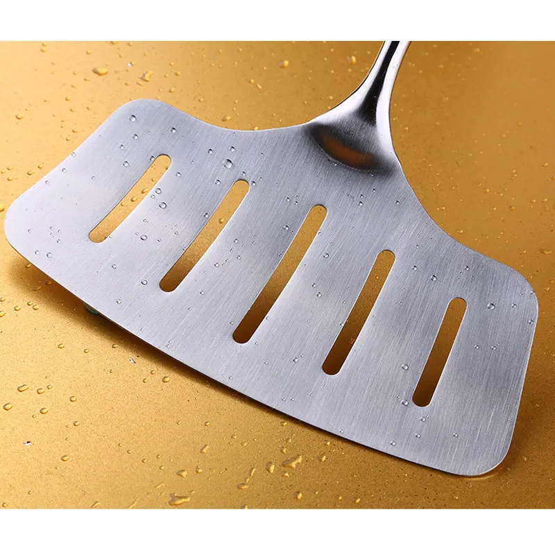 Кухонная широкая лопатка из нержавеющей стали для жареной рыбы стейков рыбий