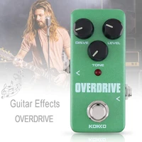 kokko mini green electric guitar bass effect pedal overdrive delivers warm natural overdrive sound true bypass full metal shell