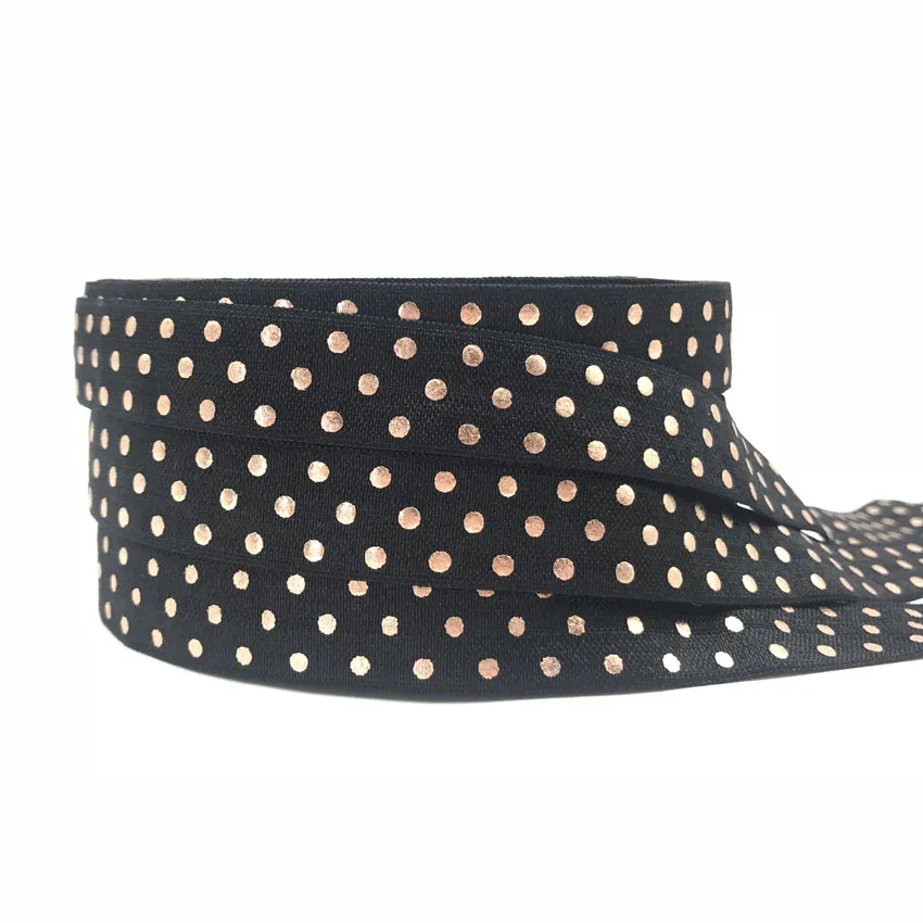 Набор из серебристого и золотого Фольга Pollka точка печати на голову эластичная