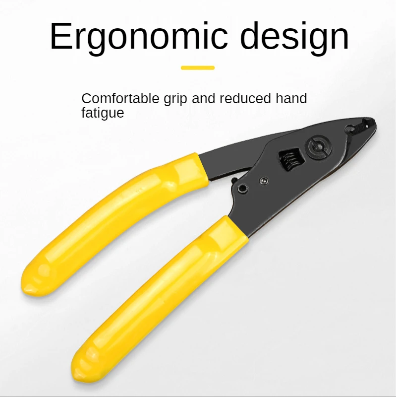 

Nomile Pliersv CFS-2 Double-mouth Pliers Optical Wire Stripping Pliers Rubber-covered Wire Optical Cable Coating Fiber Optic