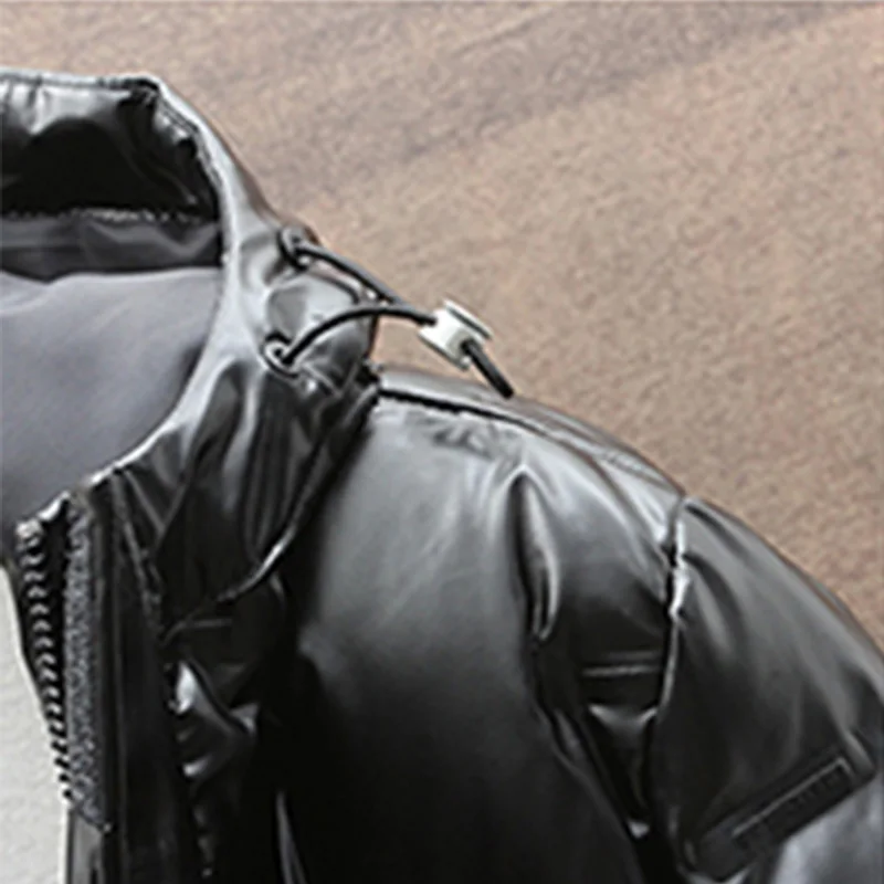 

Men's Down Jacket Winter 2020 New Warm Men Fashion High Quality Windproof Casual Slim Fit ComfortableSilver Black Down Jacket