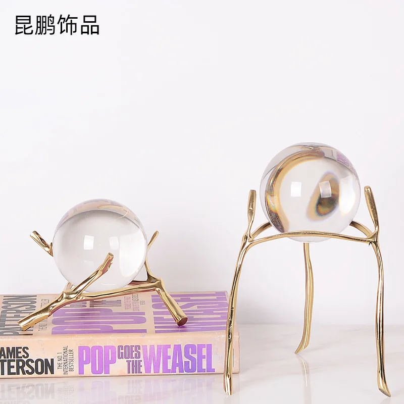 

Светильник лый роскошный простой телефон, ТВ-шкаф из чистой меди, стол, офисные украшения, креативные персонализированные подарки