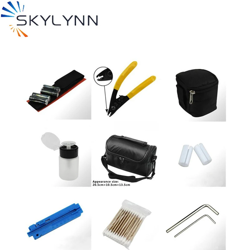 Telecom Portable FTTH Toolbag, Stripper/Fiber Cleaver/VFL/Power Meter Fiber Optic Test and Installation Tools