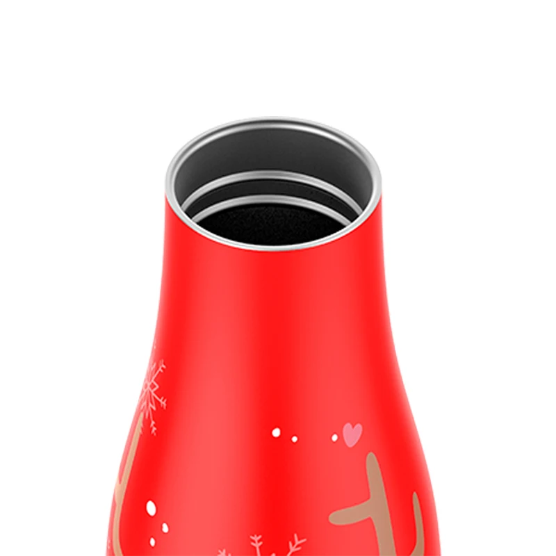 Рождественский термос FEIJIAN вакуумная фляжка из нержавеющей стали бутылка для