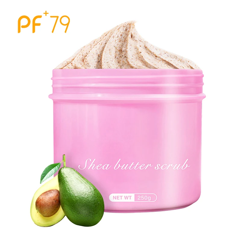 PF79 250 г скраб с маслом Ши отшелушивающие скрабы для тела лечение омертвевшей кожи