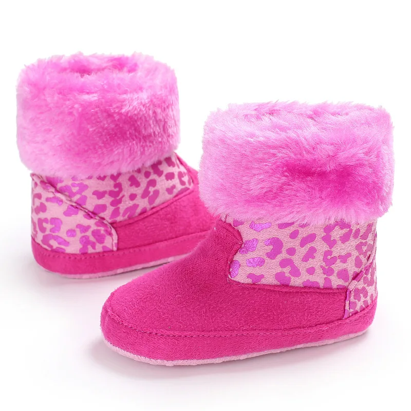 Зимние милые теплые флисовые стильные ботинки противоскользящая обувь новинка