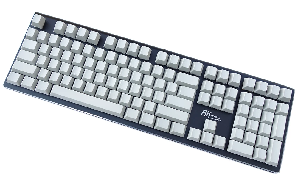 NPKC 125-key одноцветные вишневые профили пустые толстые PBT брелки ANSI ISO для Cherry MX переключатели механической клавиатуры