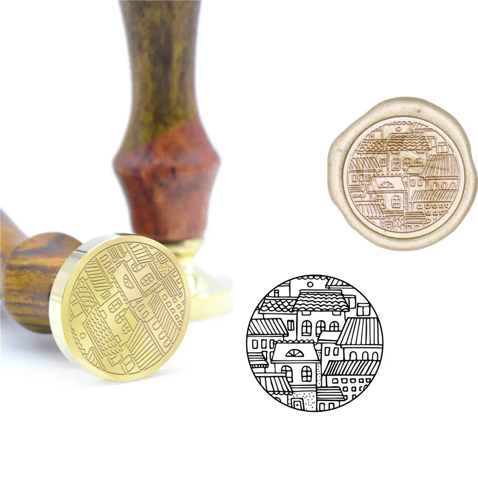 Геометрический восковый узор печать штамп B43 изготовленный на заказ воск