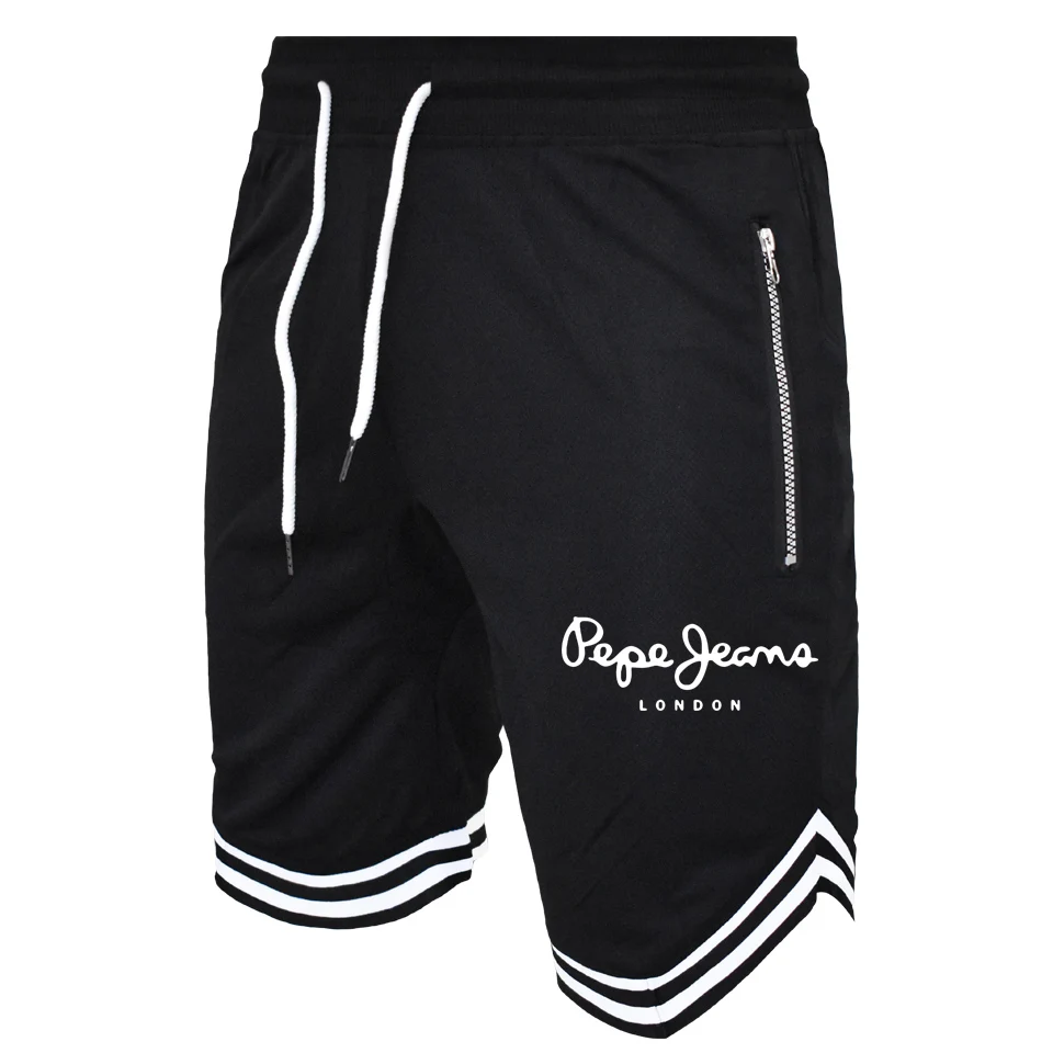 

2021 summer brand sports shorts loose striped shorts men's casual shorts jogging pants fitness lace-up shorts breathable
