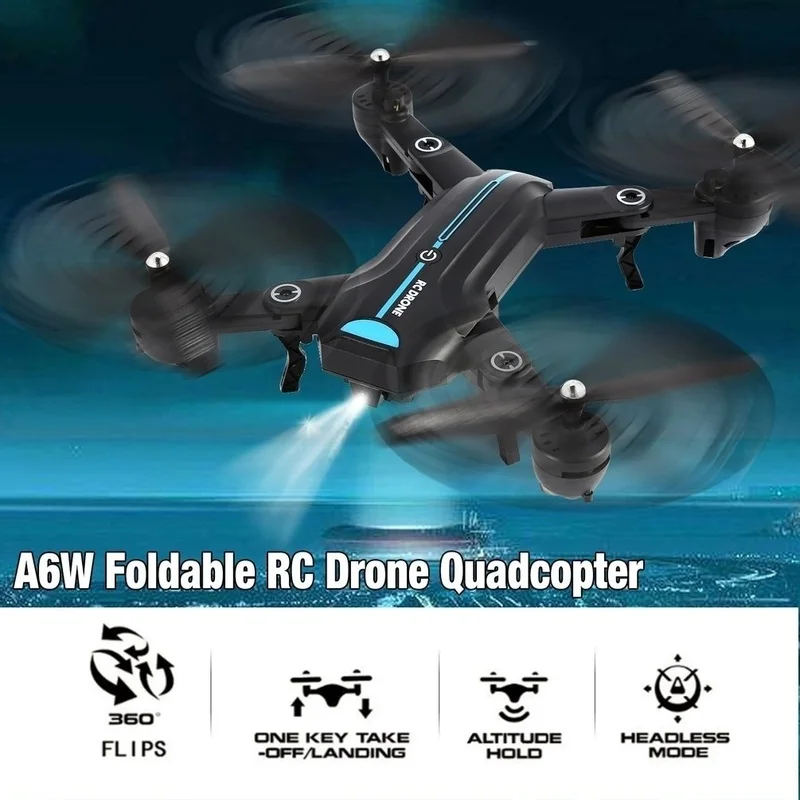 Складной Радиоуправляемый Дрон Wi Fi FPV 720P HD камера широкоугольная высота