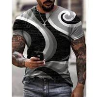 fashion t short men streetwear o neck short sleeve tees colorful geometry male clothes casual oversized man t shirt summer new