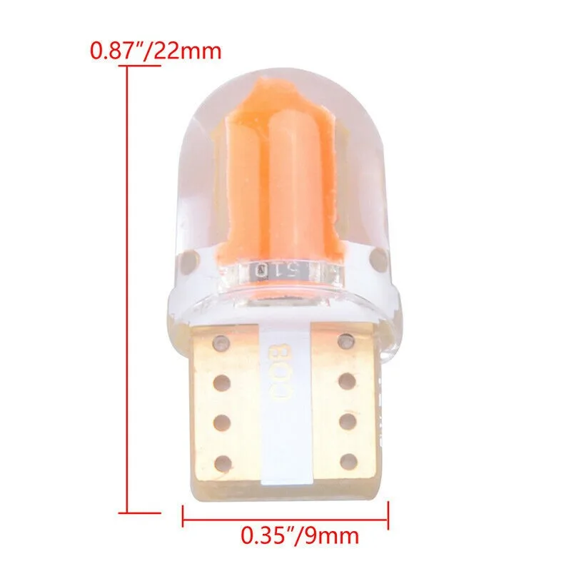

Accessories T10 LED Lights Bright Red Bulb CANBUS W5W COB 240LM DC 12V