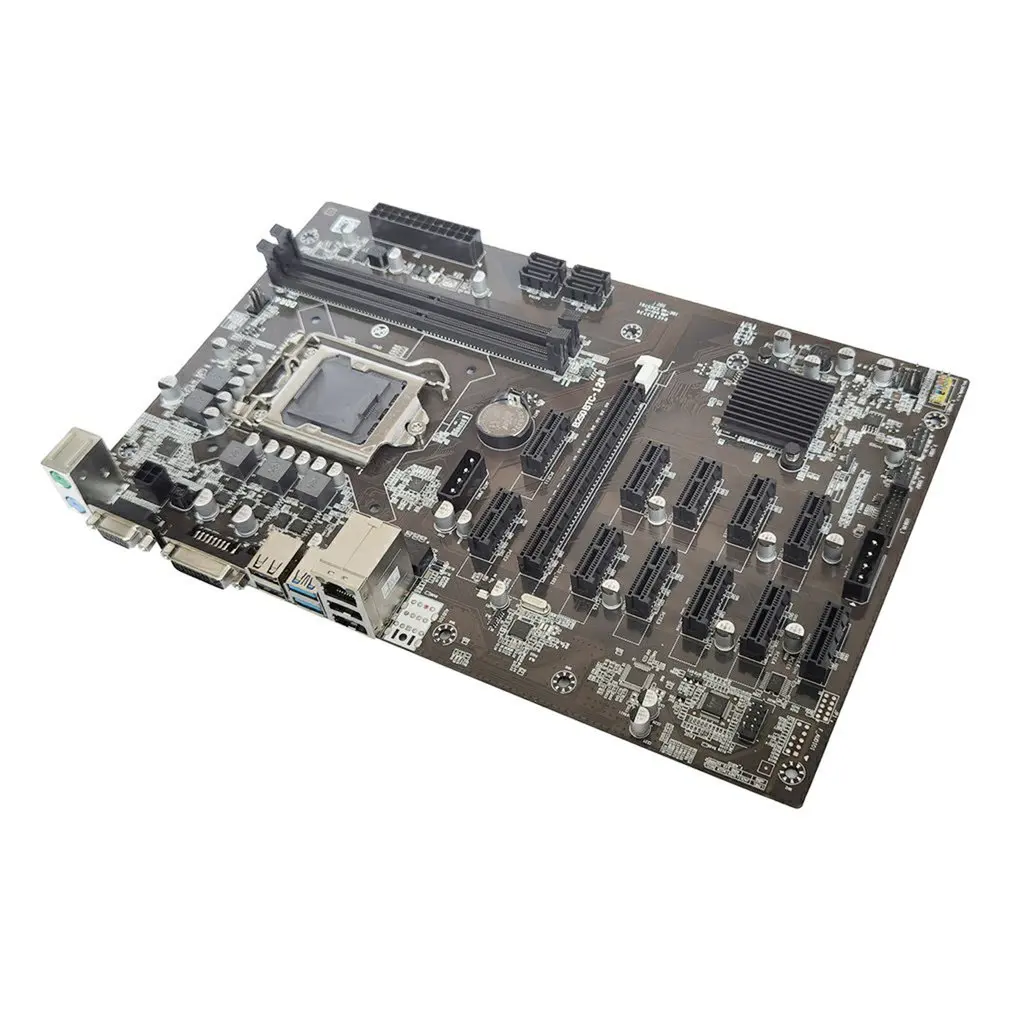 Купи Материнская плата LGA1151 USB3.0 SATA3 для B250 B250M DDR4 для B250 MINING EXPERT 12 PCIE Mining Rig BTC ETH за 4,119 рублей в магазине AliExpress