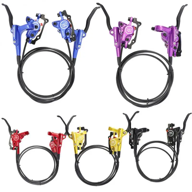 

AKANTOR 1 Pair Hydraulic Disc Brake Mountain Bike Bicycle Oil Disc Dual Piston Brake Hydraulic Oil Disc Brake Universal Set