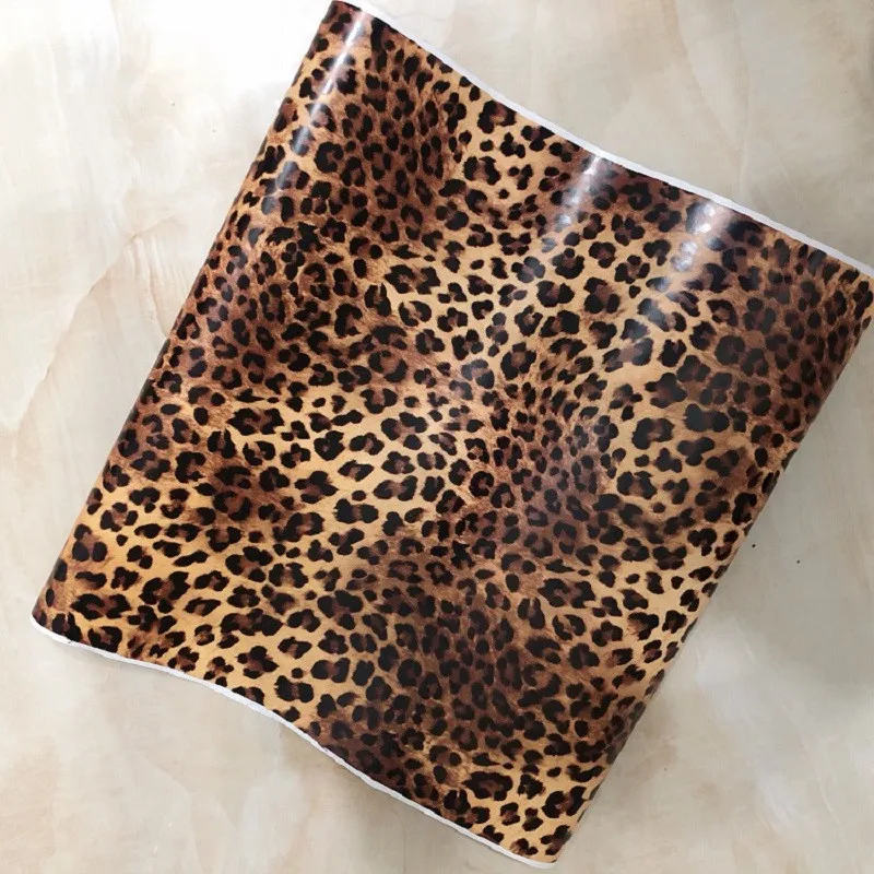 

Retro (Leopard Print) Vinyl Wall Paper Roll Panoramic Indoor Mural DIY Decorative Wall Sticker Furniture PVC Self-adhesive Film